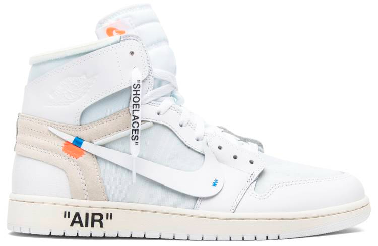 OW x Air Jordan 1 Retro High OG White 2018 AQ0818-100